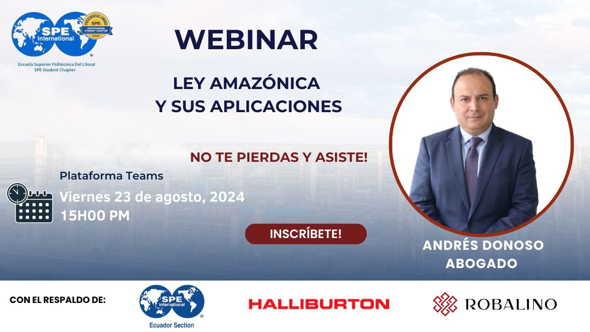 SPE Webinar Ley Amazónica y sus Aplicaciones