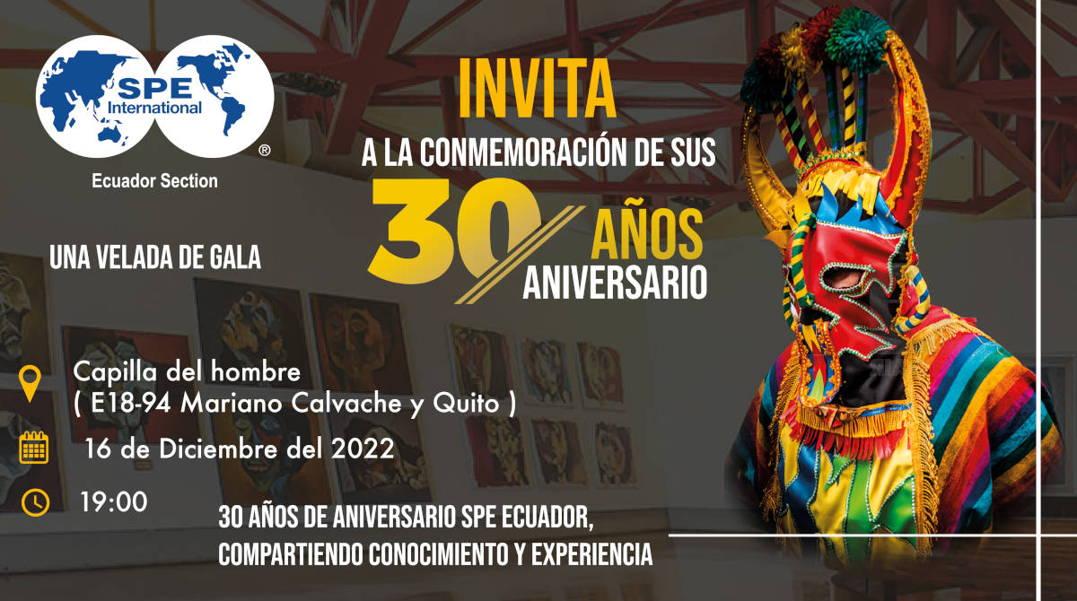 Cena Conmemoración 30 años SPE Ecuador Section